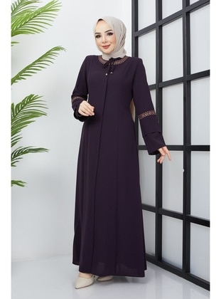 Maroon - Abaya - Hafsa Mina