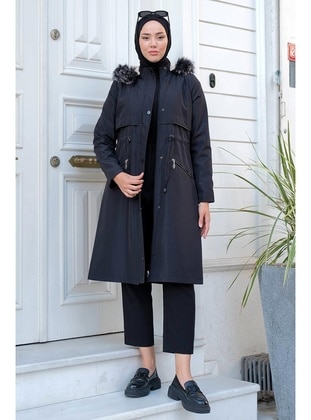 Black - Puffer Jackets - Hafsa Mina