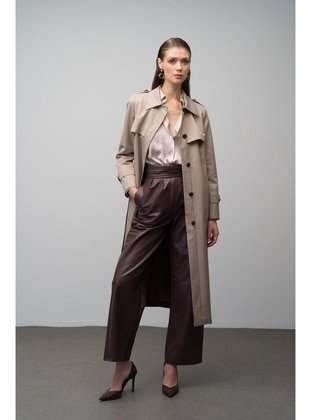 Stone Color - Trench Coat - Olcay