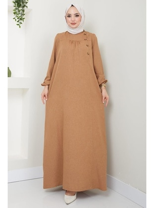 Camel - Modest Dress - Hafsa Mina