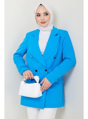 Blue - Jacket - Hafsa Mina