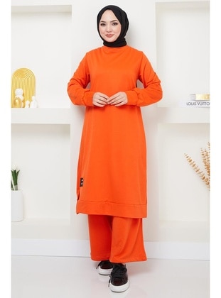 Orange - Tracksuit Set - Hafsa Mina