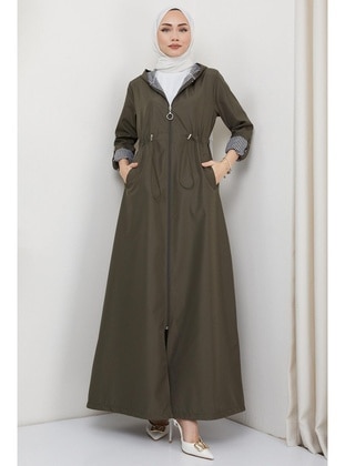 Khaki - Trench Coat - Hafsa Mina