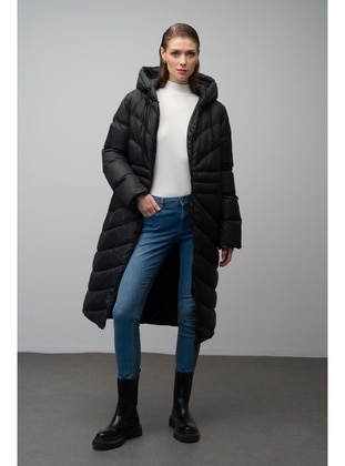 Black - Puffer Jackets - Olcay