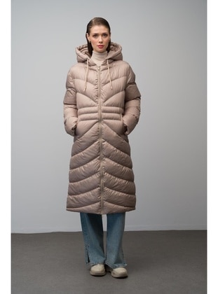 Stone Color - Puffer Jackets - Olcay