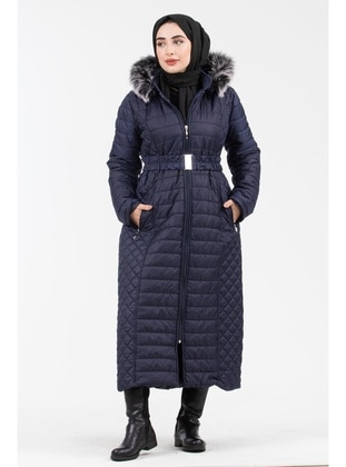 Navy Blue - Puffer Jackets - Sevitli