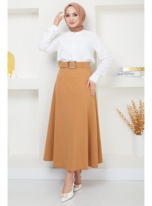 Camel - Skirt - Hafsa Mina