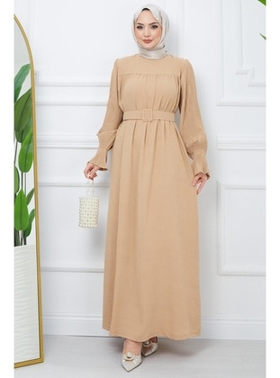 Camel - Modest Dress - Hafsa Mina