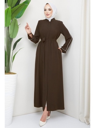 Brown - Abaya - Hafsa Mina