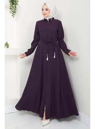 Maroon - Abaya - Hafsa Mina