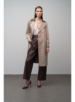 Stone Color - Trench Coat - Olcay