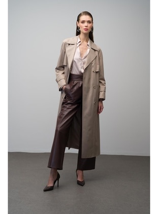 Stone Color - Trench Coat - Olcay