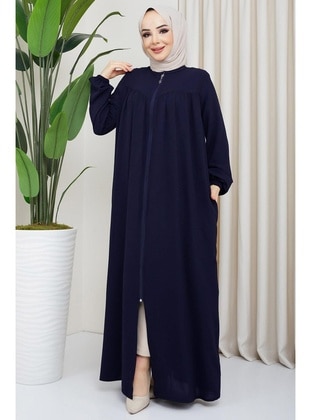 Navy Blue - Abaya - Hafsa Mina