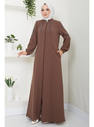 Tan - Abaya - Hafsa Mina