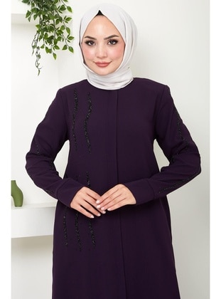 Maroon - Abaya - Hafsa Mina