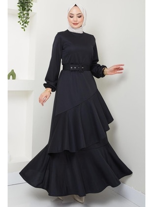 Black - Modest Dress - Hafsa Mina