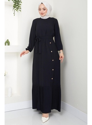 Black - Modest Dress - Hafsa Mina