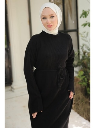 Black - Modest Dress - Hafsa Mina