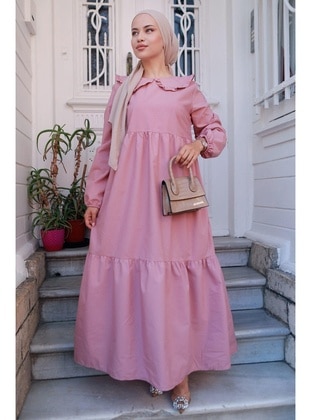 Pink - Modest Dress - Hafsa Mina