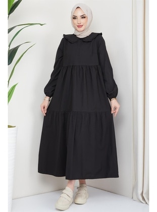 Black - Modest Dress - Hafsa Mina