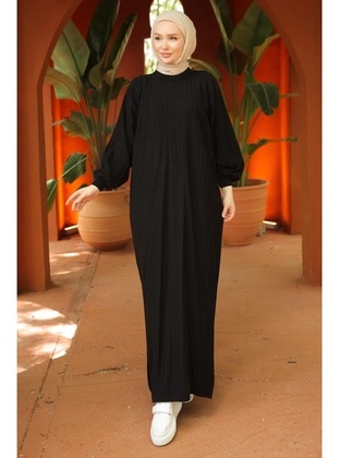 Black - Modest Dress - Hafsa Mina