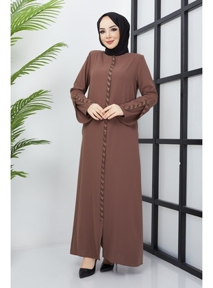 Tan - Abaya - Hafsa Mina