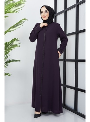 Maroon - Abaya - Hafsa Mina