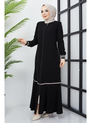 Black - Abaya - Hafsa Mina