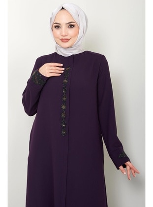 Maroon - Abaya - Hafsa Mina