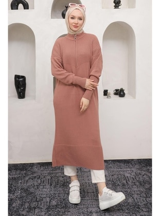 Dusty Rose - Knit Tunics - Hafsa Mina