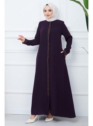 Maroon - Abaya - Hafsa Mina