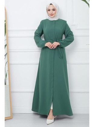 Green - Abaya - Hafsa Mina