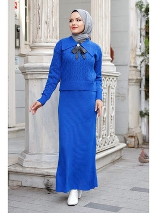 Saxe Blue - Knit Suits - Bestenur