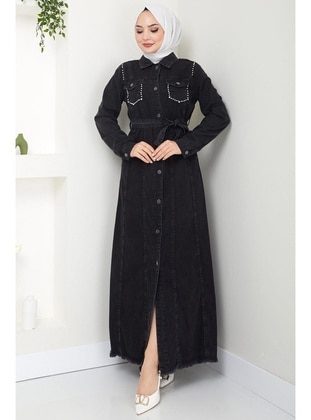 Black - Modest Dress - Hafsa Mina