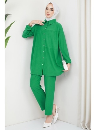 Green - Suit - Hafsa Mina