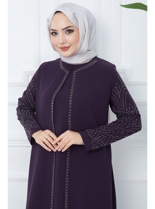 Purple - Modest Dress - Hafsa Mina