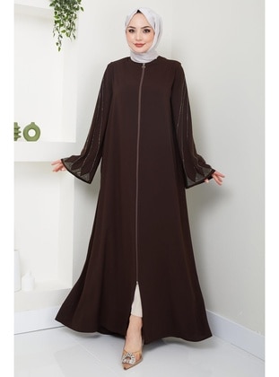 Brown - Abaya - Hafsa Mina