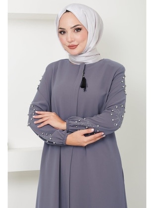 Grey - Abaya - Hafsa Mina