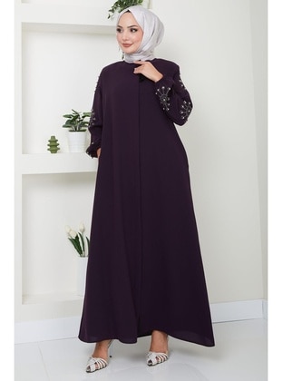 Maroon - Abaya - Hafsa Mina