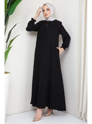 Black - Abaya - Hafsa Mina