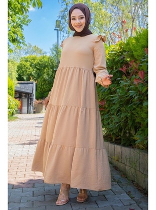 Camel - Modest Dress - Hafsa Mina