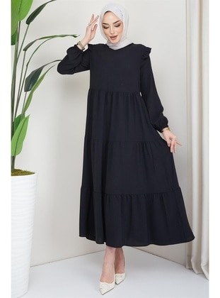 Black - Modest Dress - Hafsa Mina