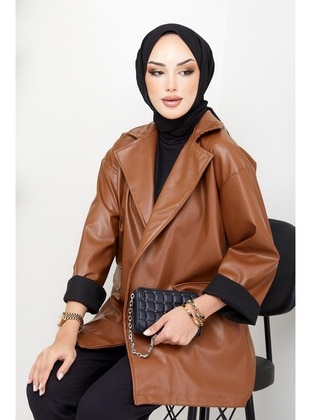 Tan - Jacket - Hafsa Mina