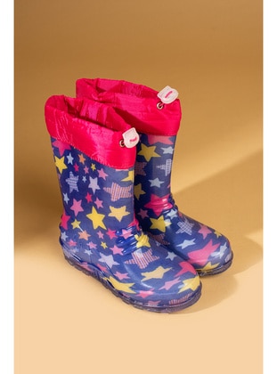 Purple - Kids Boots - Pembe Potin