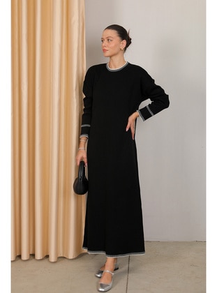 Black - Modest Dress - Melike Tatar