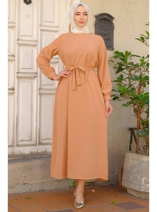 Camel - Modest Dress - Hafsa Mina