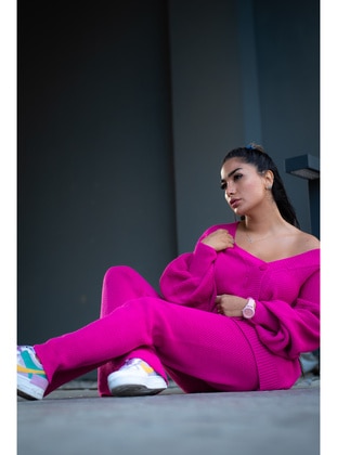 Fuchsia - Knit Suits - Maymara