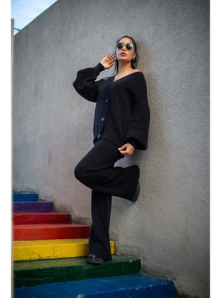 Black - Knit Suits - Maymara