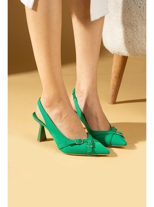 Green - High Heel - Heels - Pembe Potin