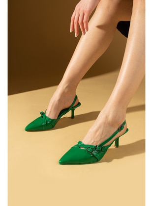 Green - High Heel - Heels - Pembe Potin